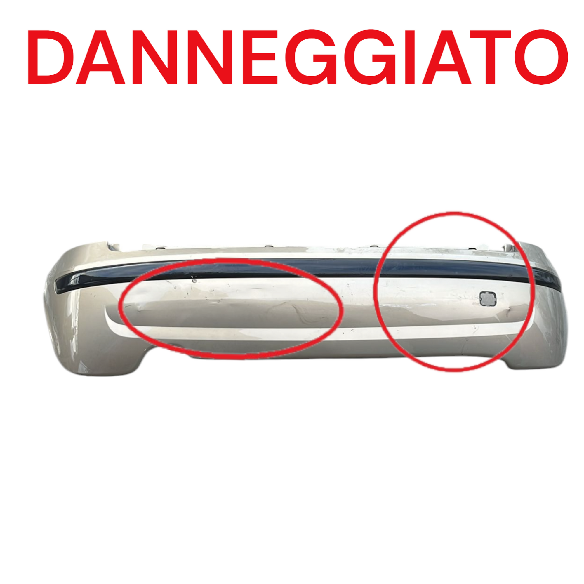 Marroncino achter bumper 695a Fiat Panda (169) (2003> 2012)