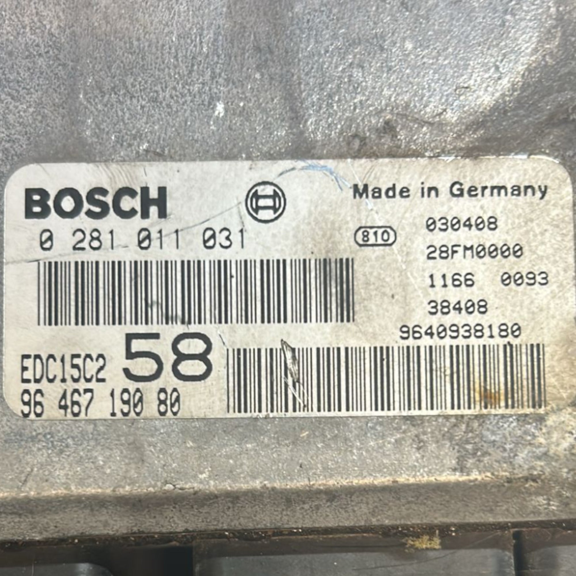 ECU -besturingseenheid motor Fiat Ulysse Cod.