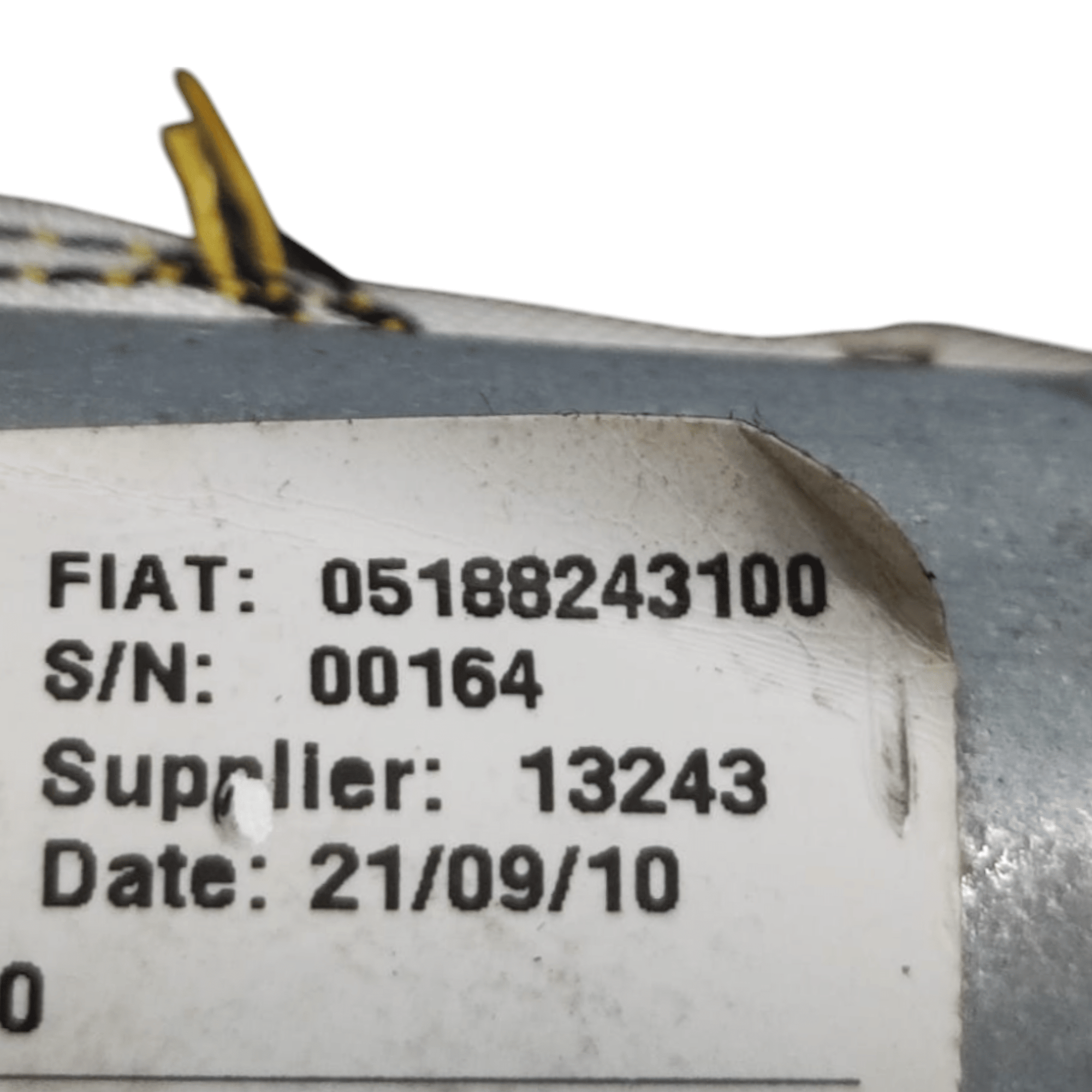 Airbag A Tendina Destra Fiat 500 COD: 05188243100 (2007 - 2014) - F&P CRASH SRLS - Ricambi Usati