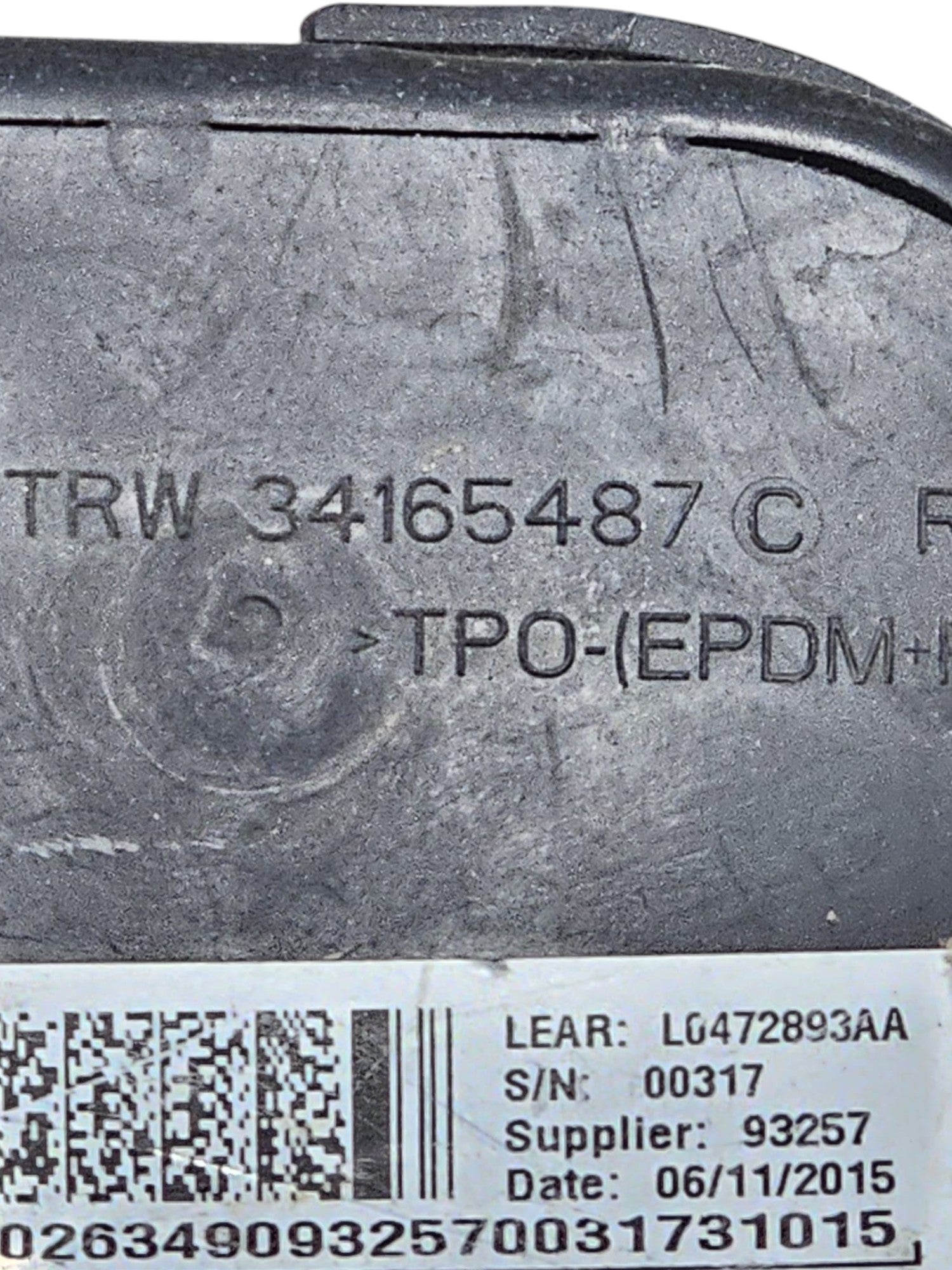 Airbag Sedile Anteriore Destro Fiat 500 X Cod:34165487 (2014 - >) - F&P CRASH SRLS - Ricambi Usati
