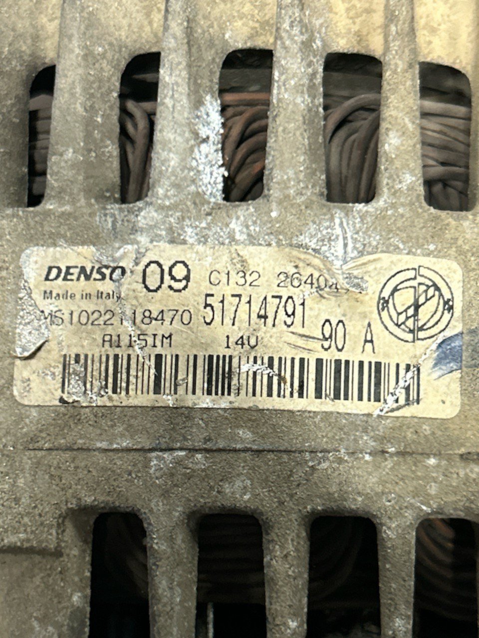 Alternatore Fiat 500 1.2 Benzina (2007 > 2014) cod . 51714791 - F&P CRASH SRLS - Ricambi Usati