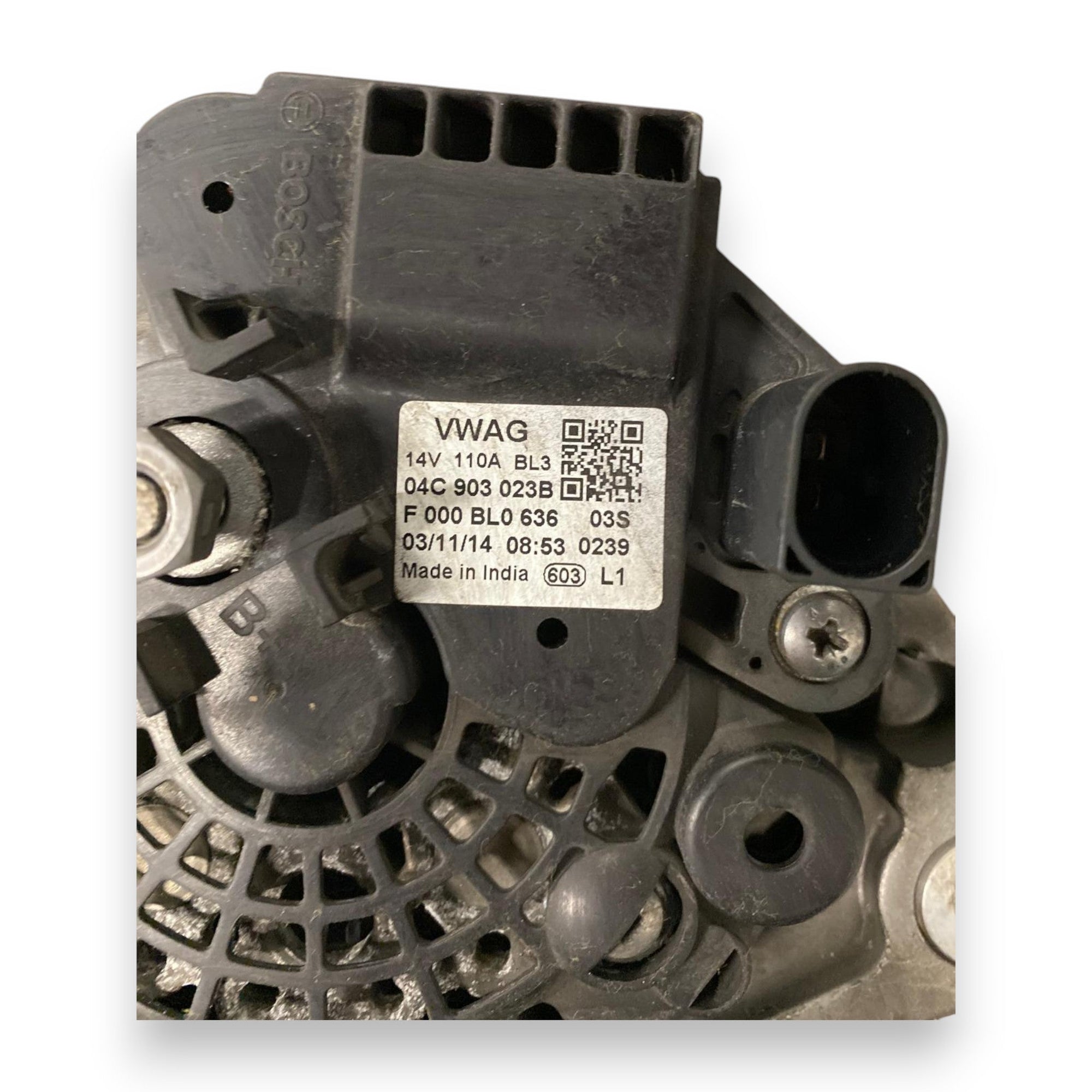 Alternatore Volkswagen UP 1.0 Benzina (2011 - 2024) Cod: 04C903023B - F&P CRASH SRLS - Ricambi Usati