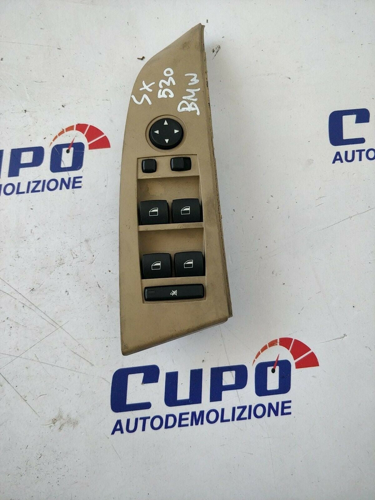 BMW Serie 5 E60 Comandi Alzacristalli Anteriore Sinistro Beige 6951910 - F&P CRASH SRLS - Ricambi Usati