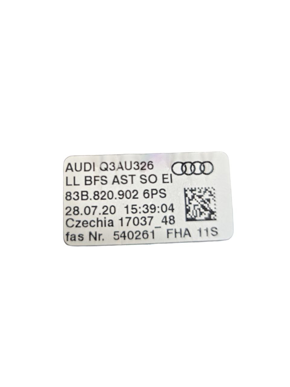 Bocchetta Aria Condizionata Destra Audi Q3 F3 ( 2018 > ) Cod : 83B820902 - F&P CRASH SRLS - Ricambi Usati