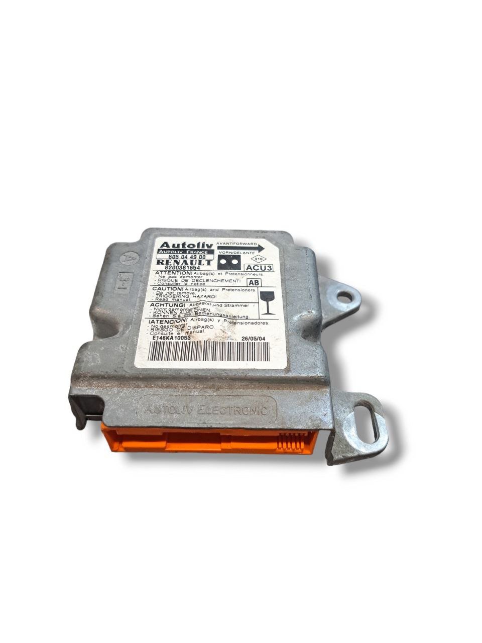 Centralina airbag Renault Kangoo (2003 - 2008) COD:8200381654 - F&amp;P CRASH SRLS - Ricambi Usati