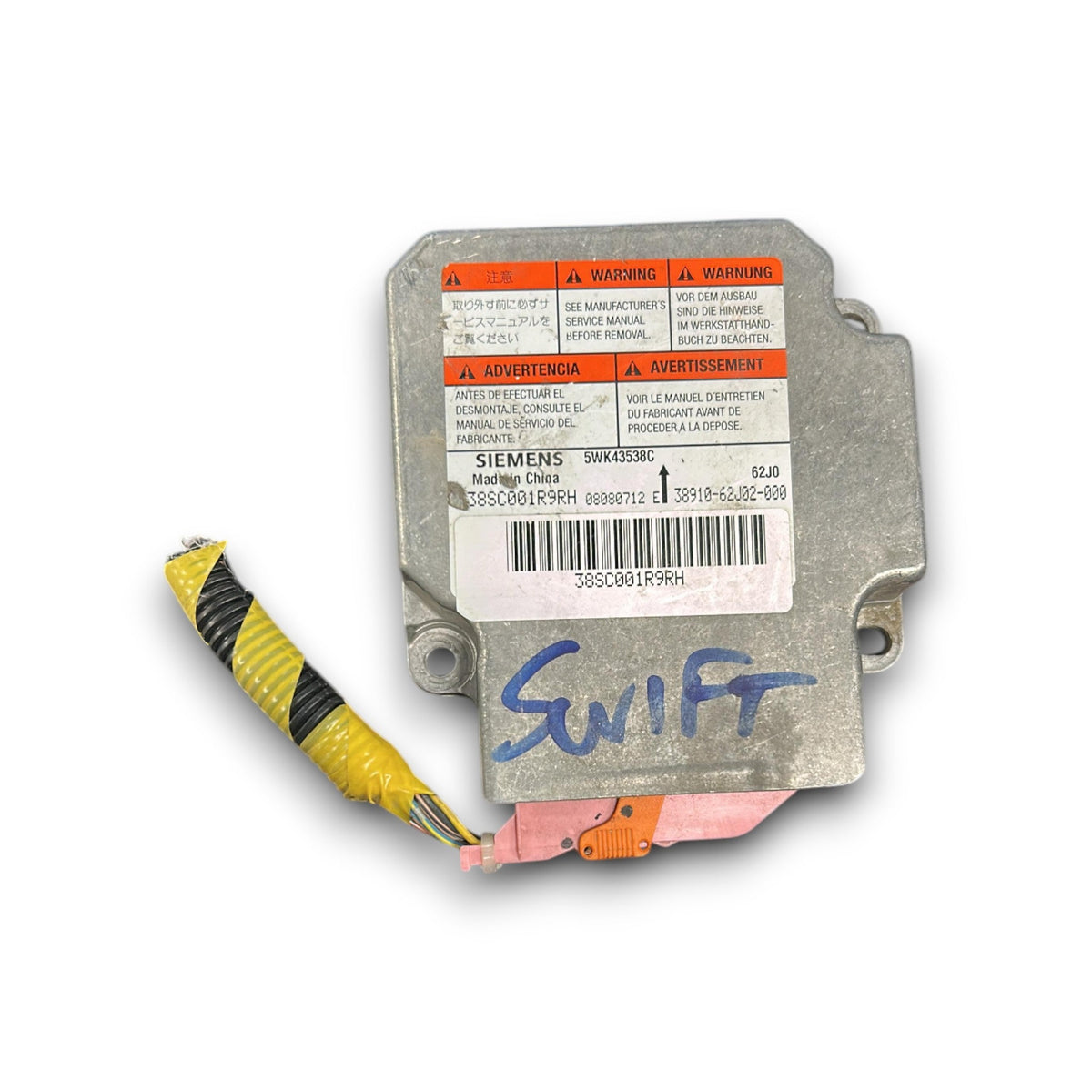 Centralina Airbag Suzuki Swift IV cod.38910 - 62J02 (2004 &gt; 2010) - F&amp;P CRASH SRLS - Ricambi Usati