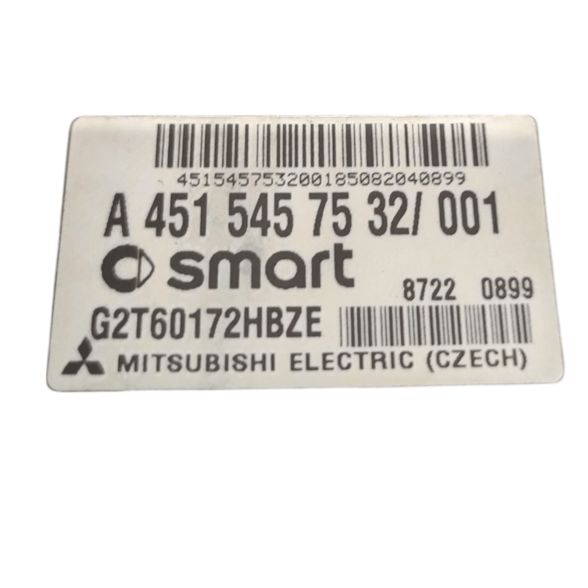 Centralina Cambio Automatico Smart Fortwo COD: A4515457532 (2007 - 2015) - F&P CRASH SRLS - Ricambi Usati