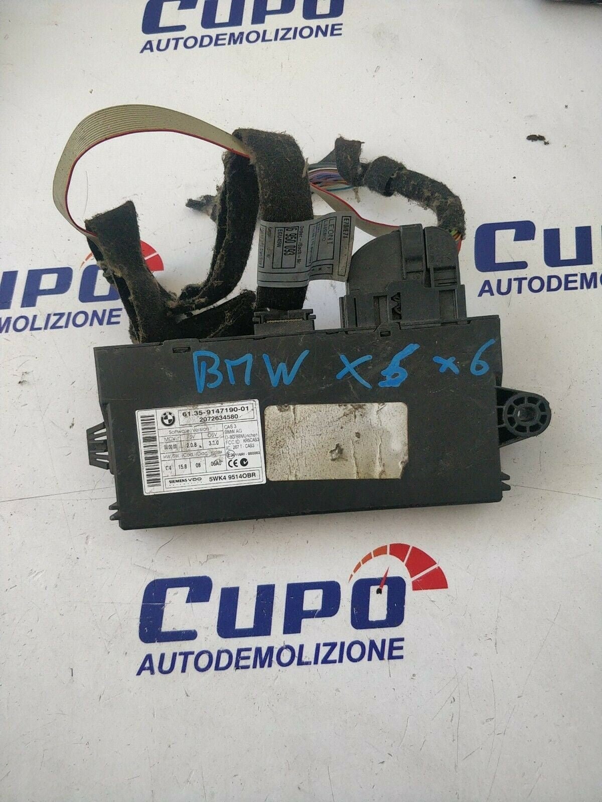 Centralina chiavi modulo cas Bmw x5 61359237046 bmw x6 5wk49514obr - F&amp;P CRASH SRLS - Ricambi Usati