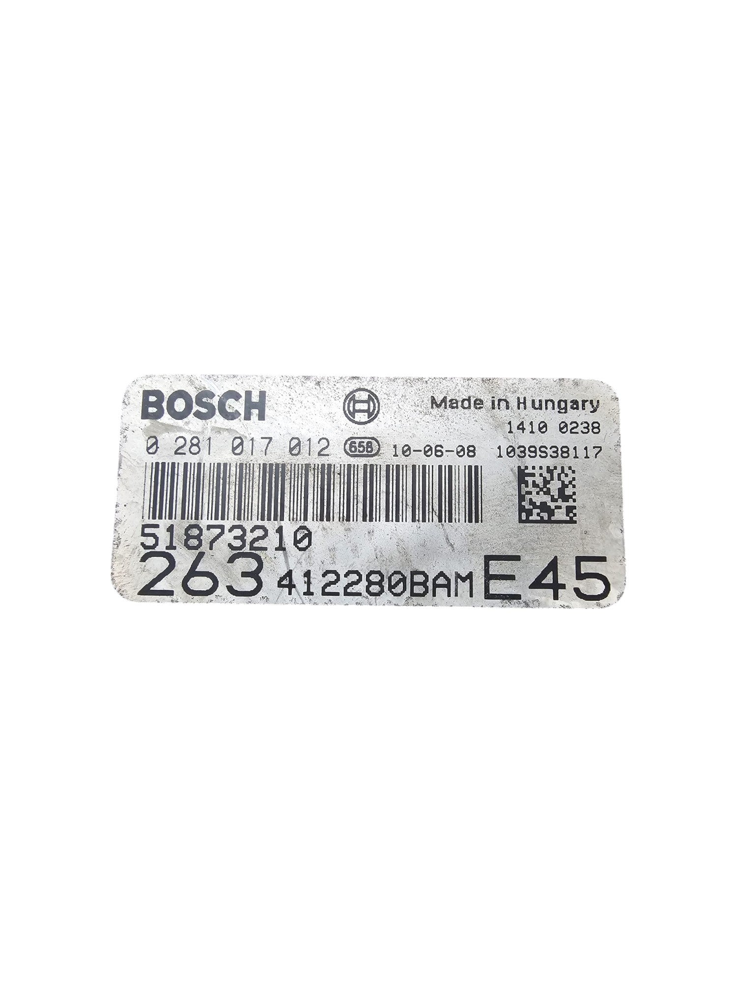 Centralina ECU Motore Fiat Doblò II 1.6 Diesel Cod:51873210 (2009 - 2022) - F&P CRASH SRLS - Ricambi Usati