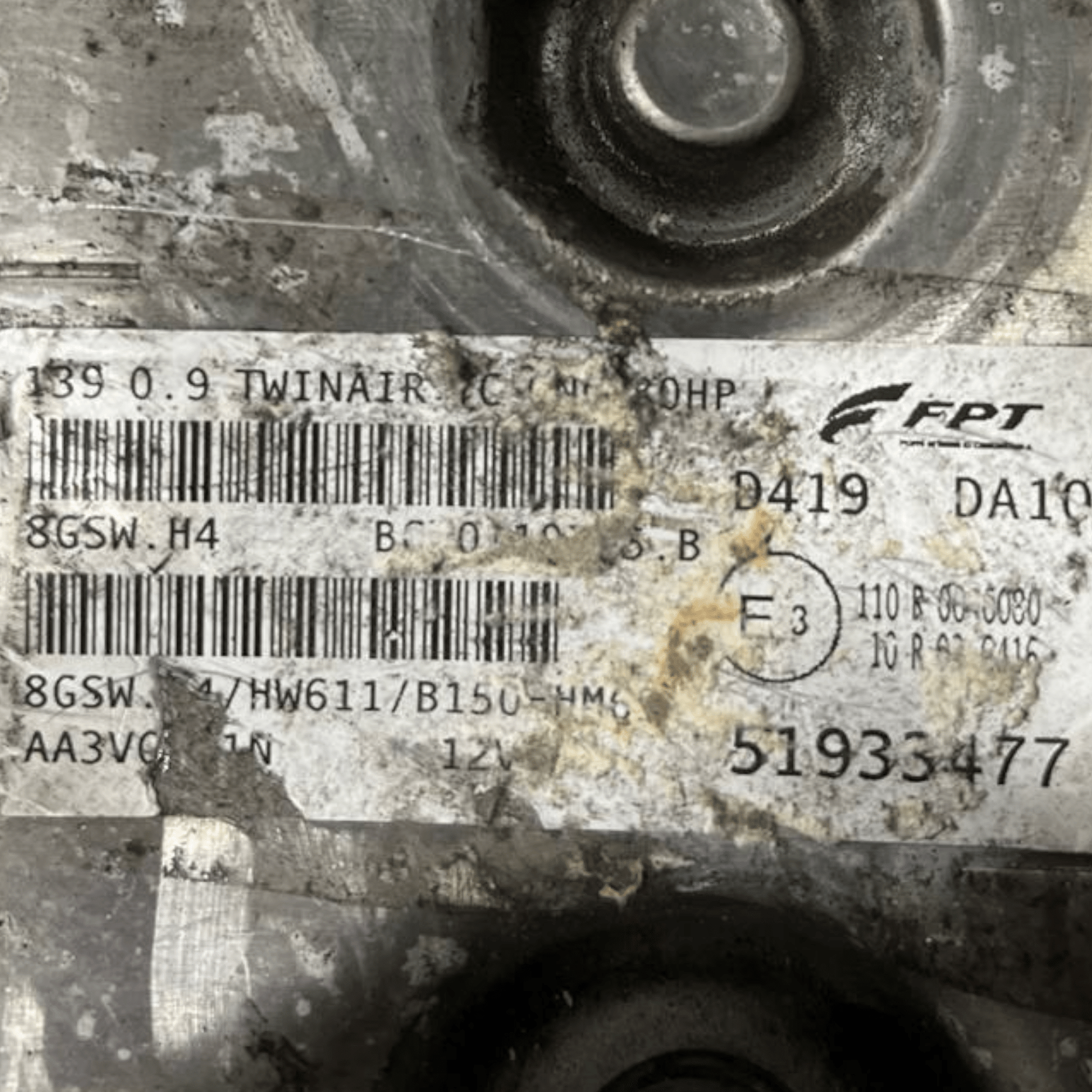 Centralina Ecu Motore Fiat Panda 312 0.9 Twinair Metano (2012 - ) cod: 51933477 - F&P CRASH SRLS - Ricambi Usati