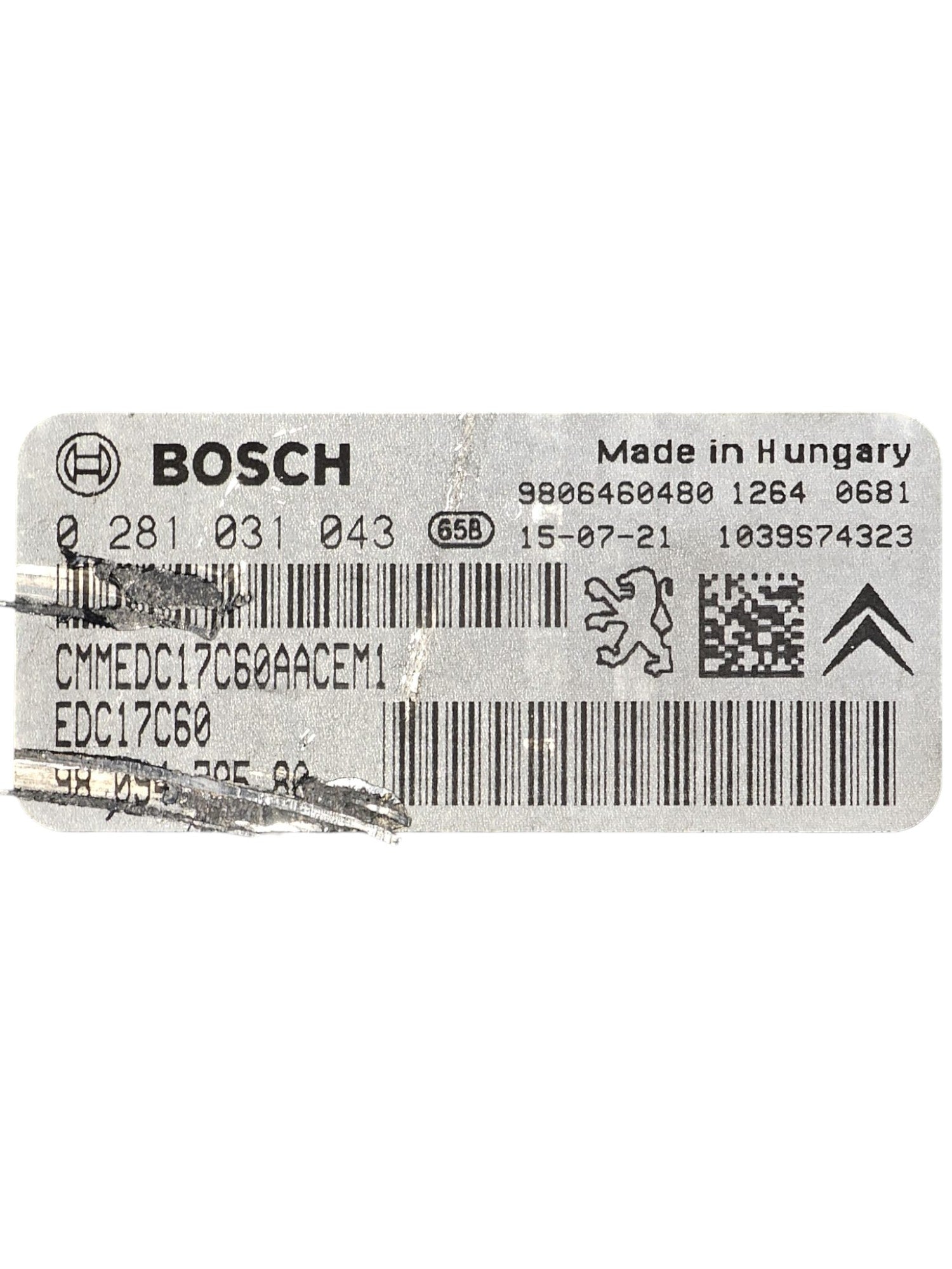 Centralina ECU Motore Peugeot 208 I 1.6 Diesel Cod:9809478580 (2012 - 2019) - F&P CRASH SRLS - Ricambi Usati