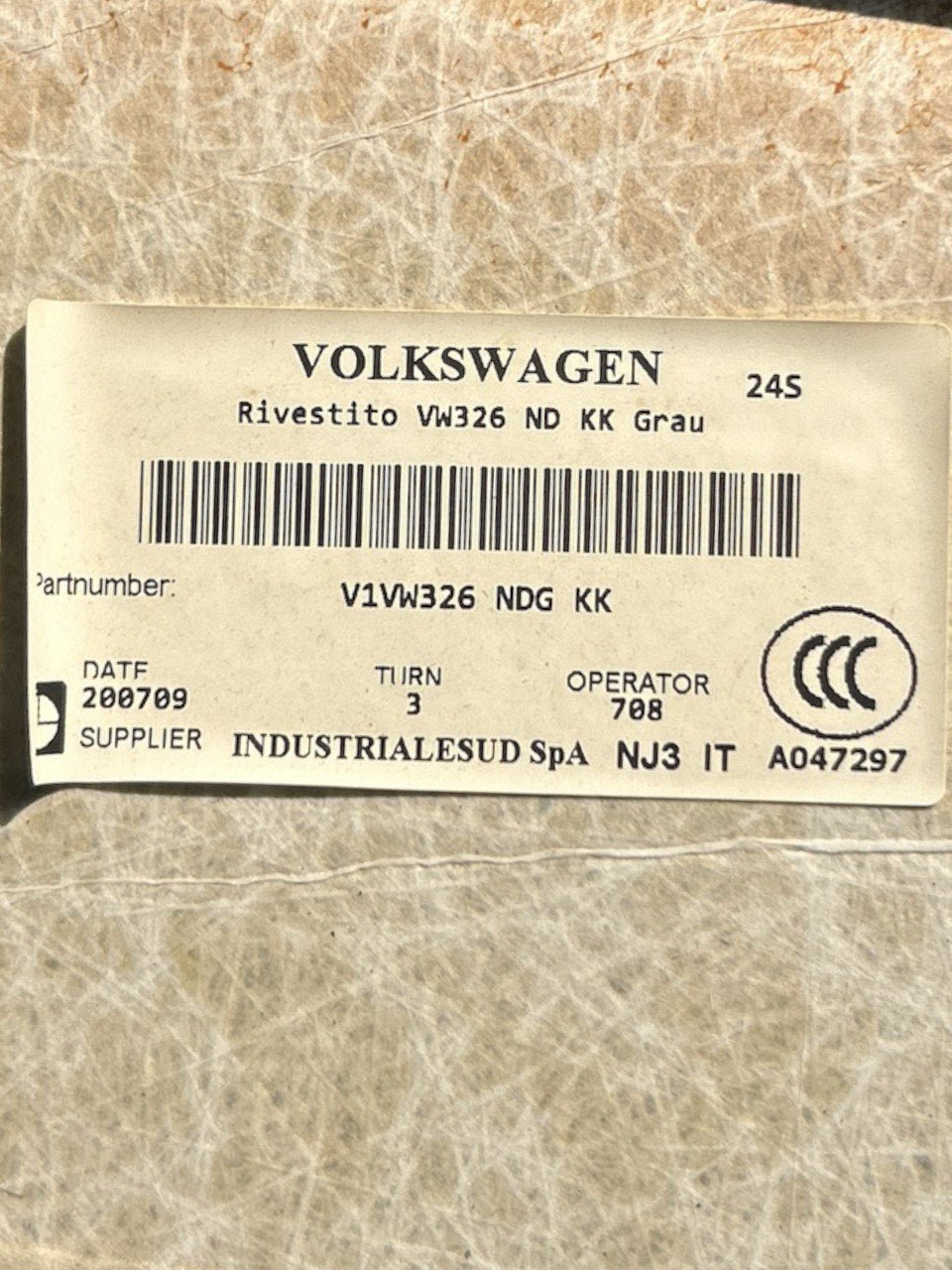 Cielo / Sotto Tetto Volkswagen Tiguan II (AD1) (2015 > ) cod.5NA867501AF - F&P CRASH SRLS - Ricambi Usati