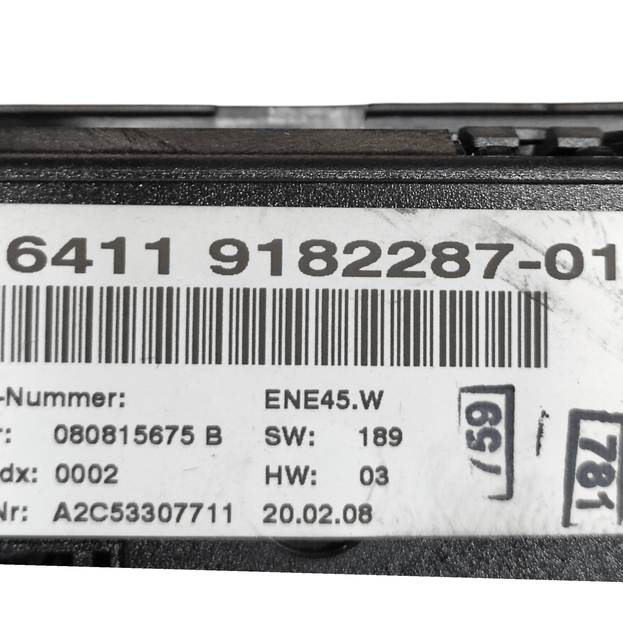 Comandi Clima automatico bizona Bmw Serie 1 E87 2.0 Diesel COD: 64119182287 (2004 - 2013) - F&P CRASH SRLS - Ricambi Usati
