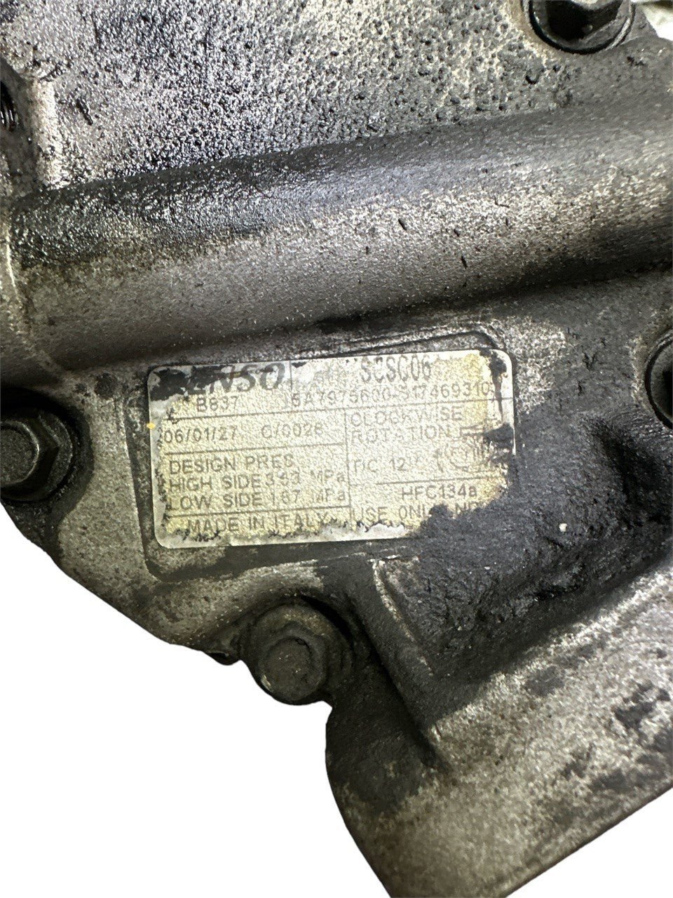Compressore aria clima A / C Fiat Panda II serie (2006) cod: s17459310 - F&P CRASH SRLS - Ricambi Usati