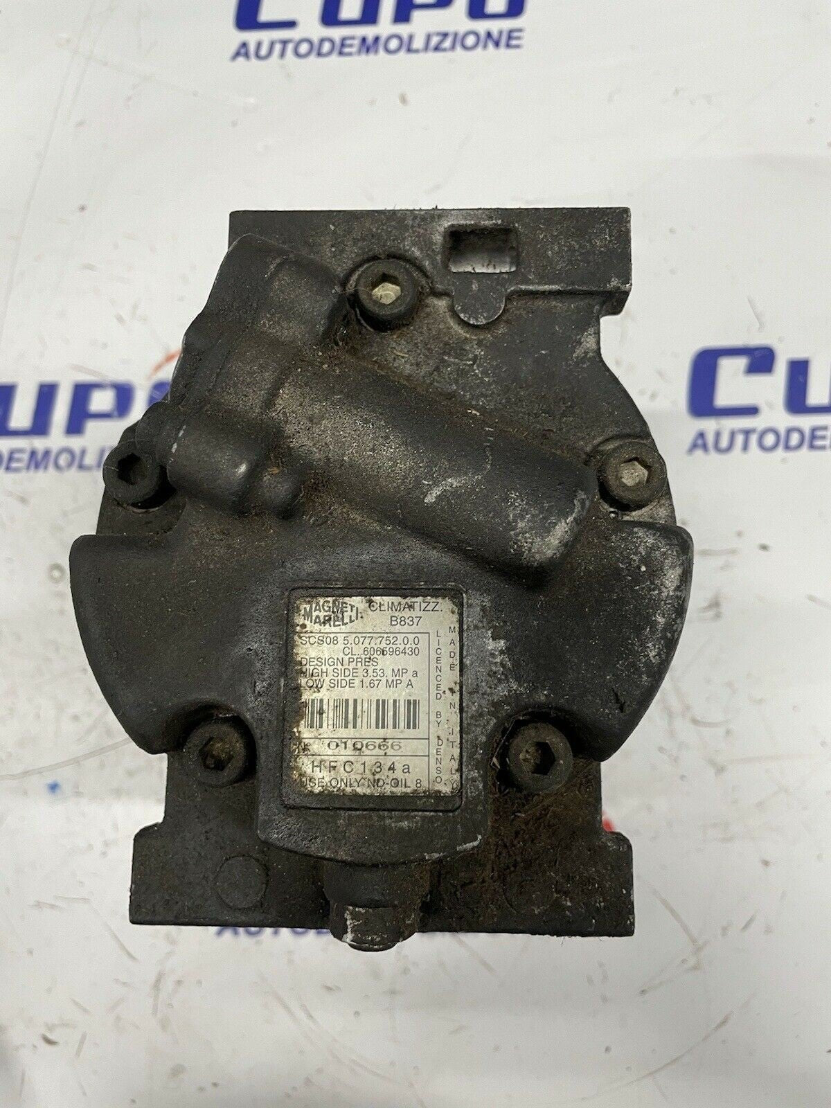 Compressore Aria Condizionata Clima FIAT 1.9JTD BRAVA/DOBLÒ/ALFA 145. 606596430 - F&P CRASH SRLS - Ricambi Usati