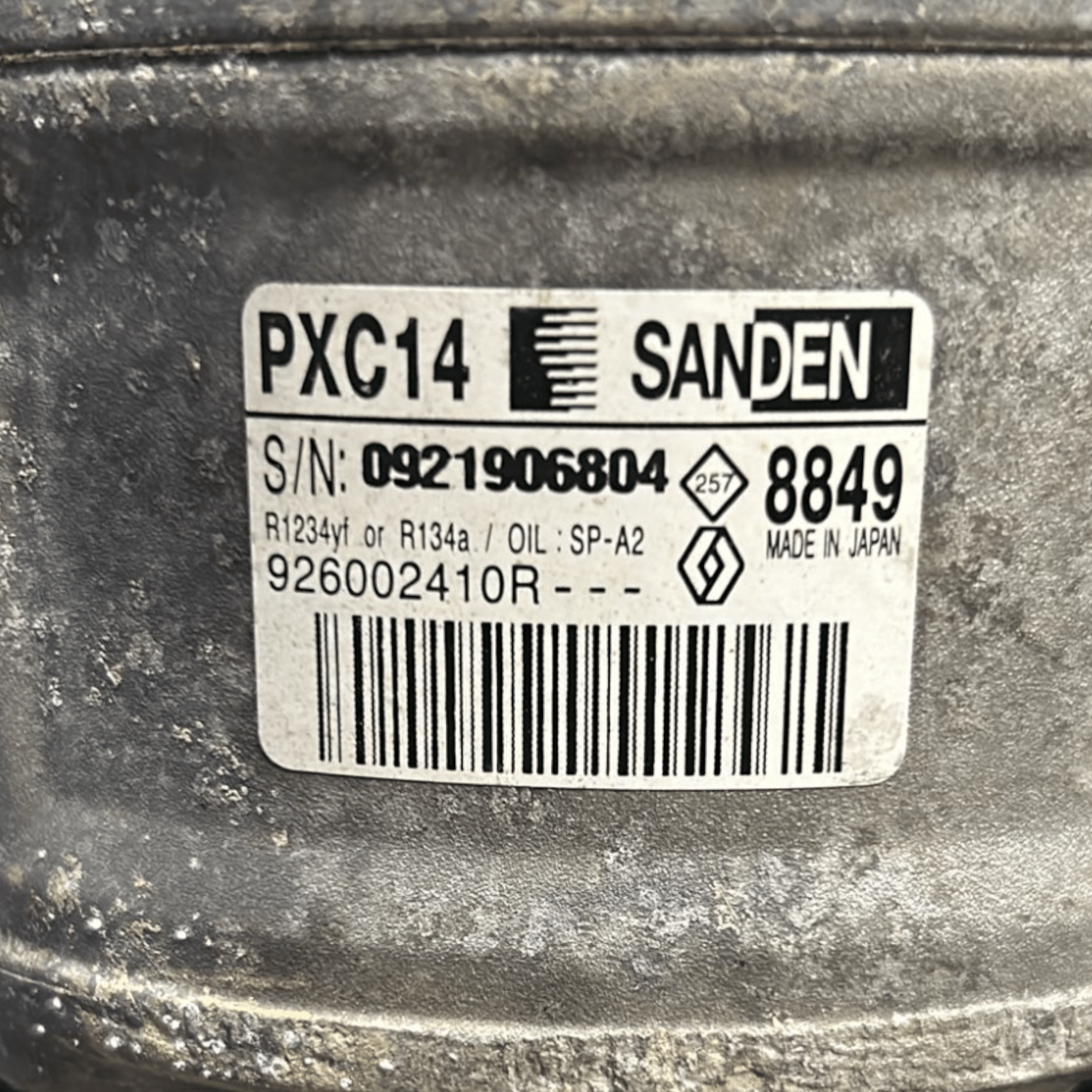 Compressore Aria Condizionata Renault Megane 1.5 Diesel cod:926002410R (2015 >) - F&P CRASH SRLS - Ricambi Usati