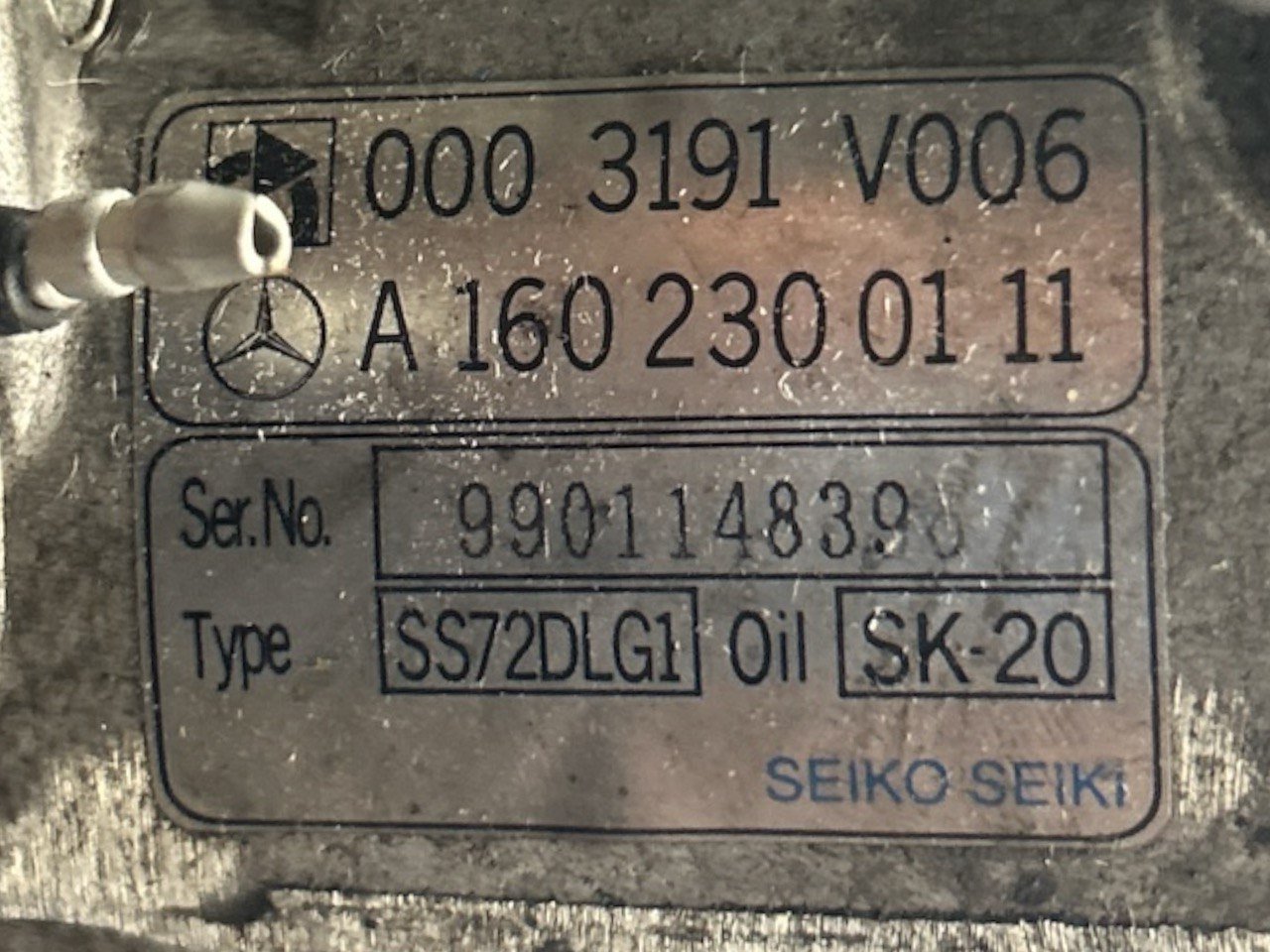 Compressore Aria Condizionata Smart ForTwo (450) 0.6 Benzina (2003 > 2007) cod . A1602300111 - F&P CRASH SRLS - Ricambi Usati