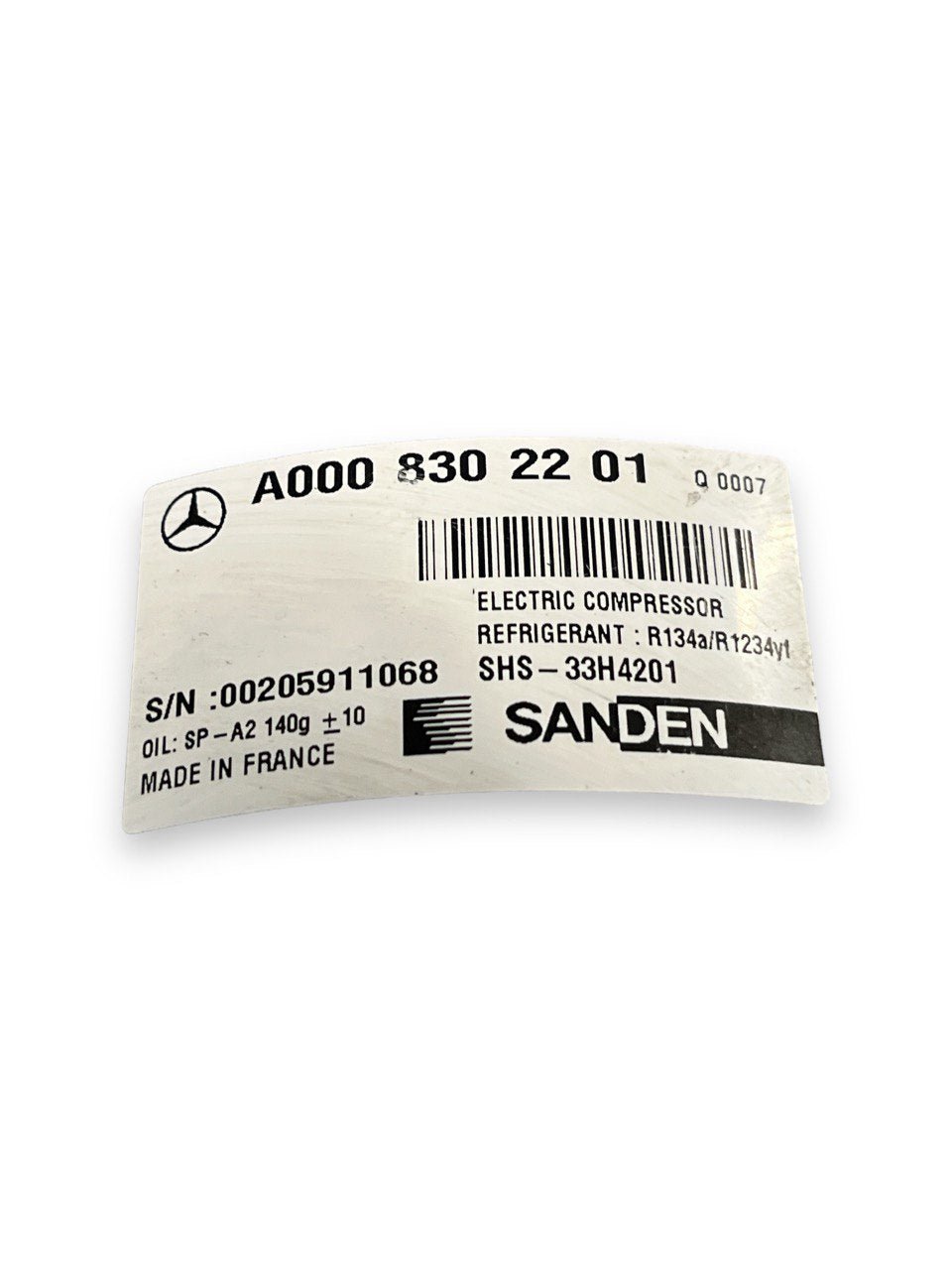 Compressore clima Mercedes - Benz classe A W177 1.3 benzina (2018>) cod.A0008302201 - F&P CRASH SRLS - Ricambi Usati
