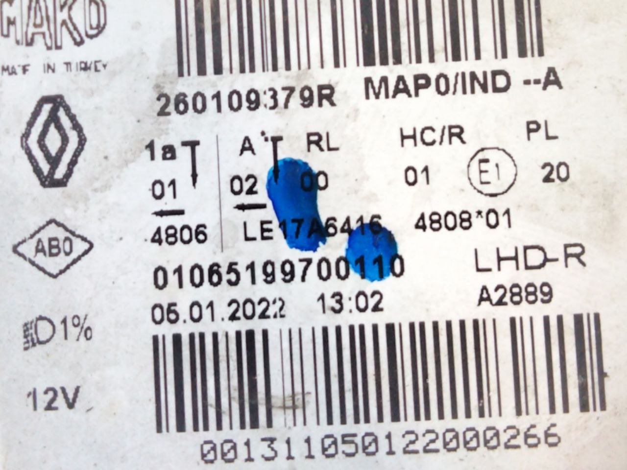 Faro / fanale anteriore destro dx Full LED Renault Clio V ( 2019 >) cod.260109379R/10651653 - F&P CRASH SRLS - Ricambi Usati