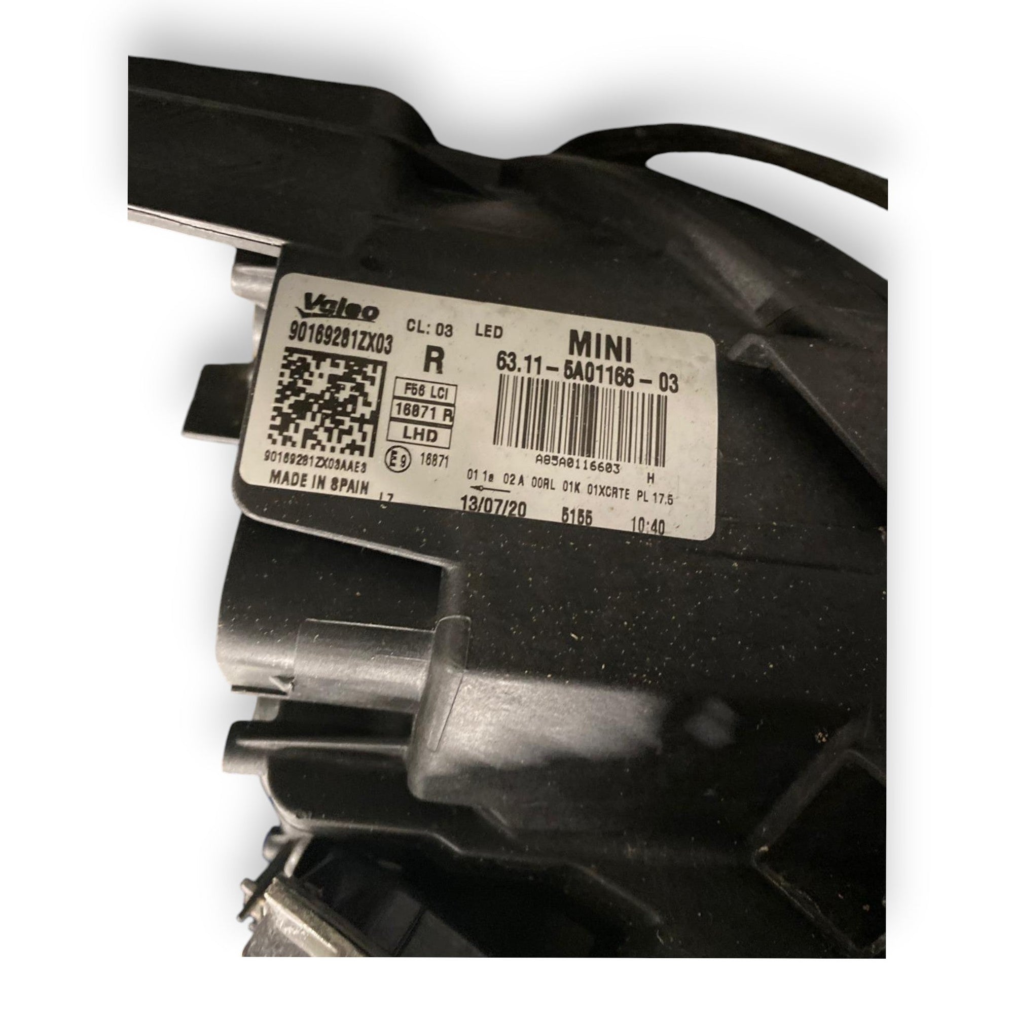 Faro / fanale destro (dx) Led Mini Clubman F54 (2015 - 2024) Cod: 11 - 5A01166 - 03 - F&P CRASH SRLS - Ricambi Usati