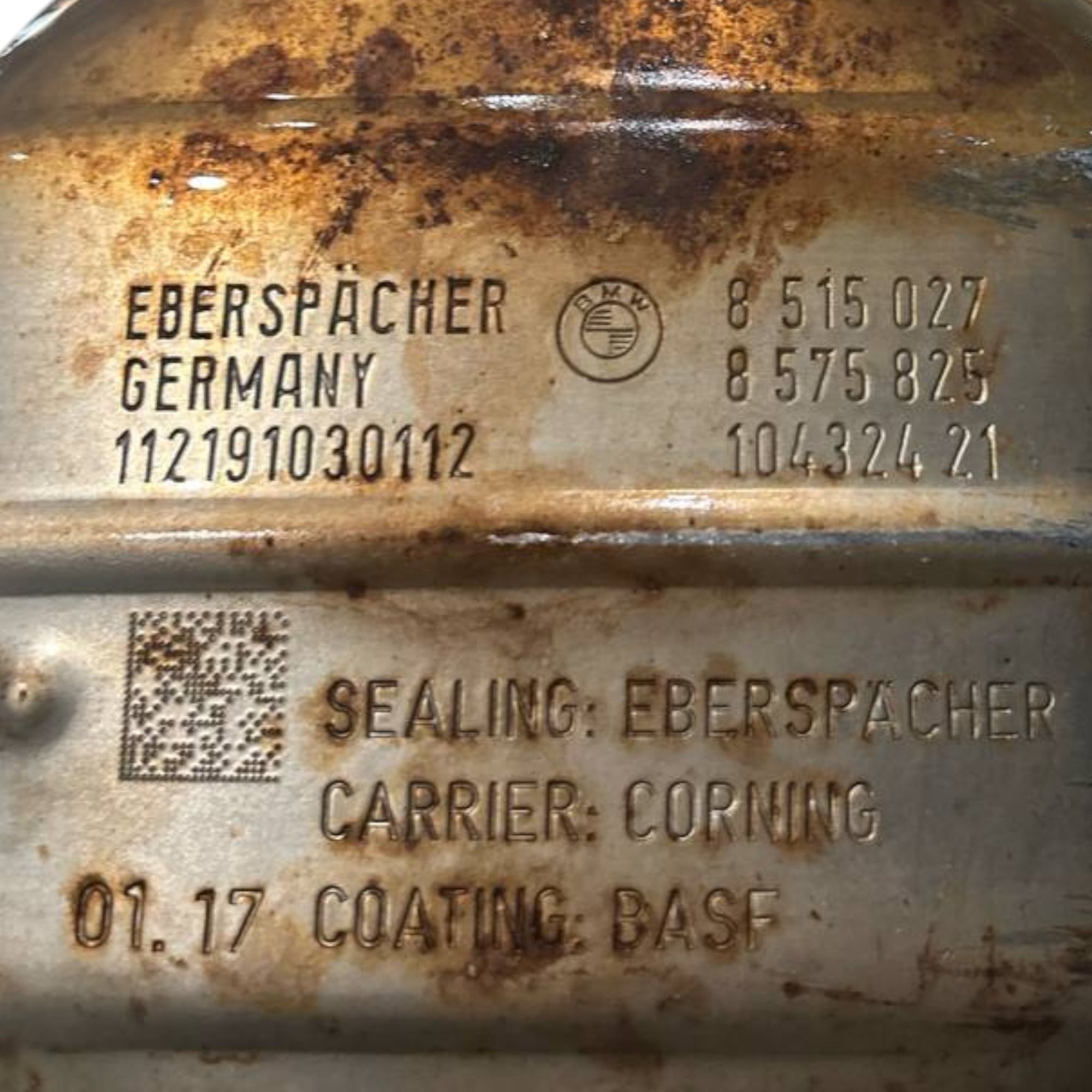 Marmitta / Terminale Di Scarico BMW Serie 1 (F20) cod.8515027 1.6 Benzina (2013 > 2019) cod.8575825 Linea Di Scarico - F&P CRASH SRLS - Ricambi Usati