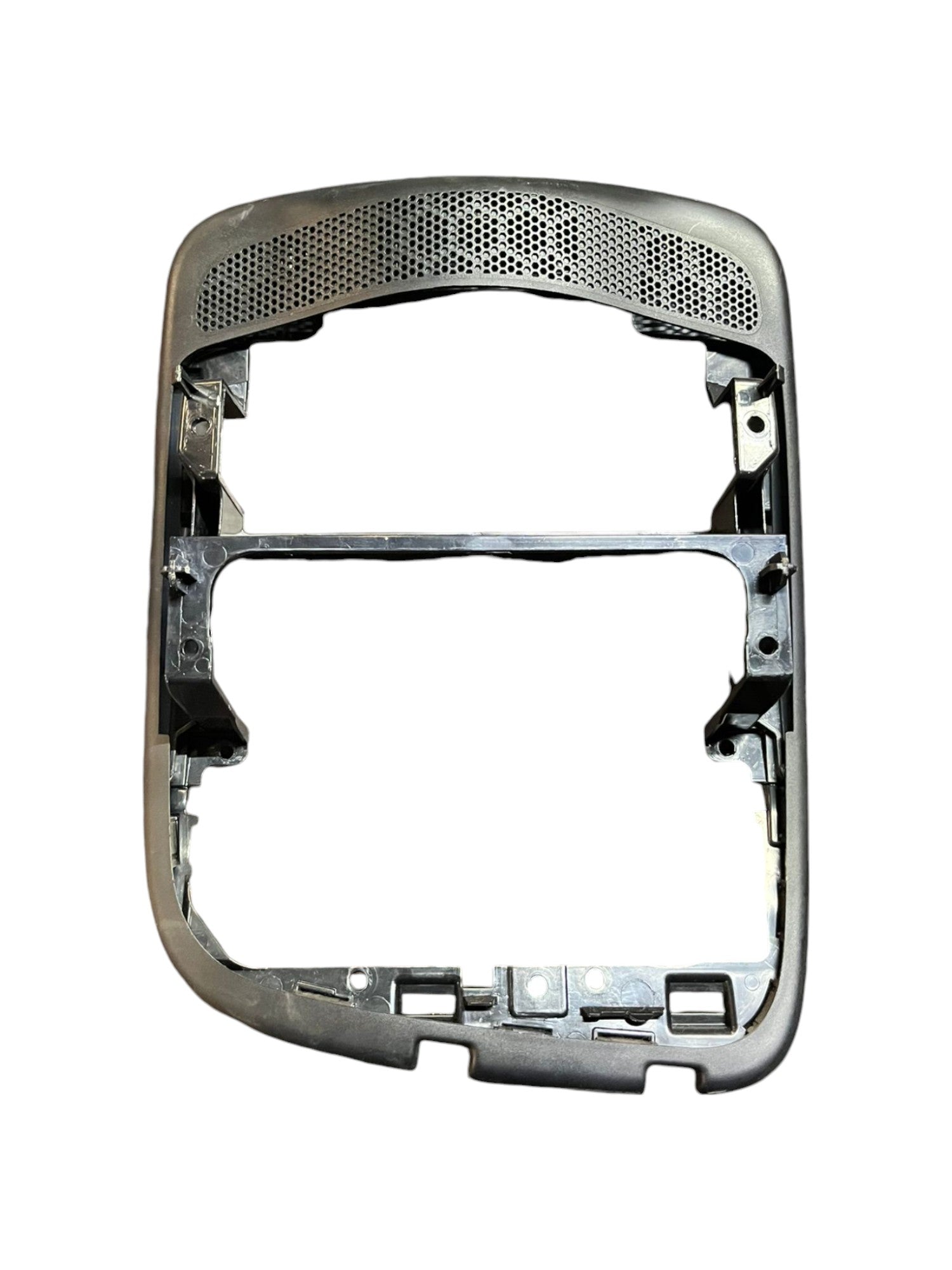 Mascherina / modanatura autoradio Centrale Renault Clio IV (2012 - 2019) cod.681046679R + pulsante d'emergenza + pulsante chiusura porte - F&P CRASH SRLS - Ricambi Usati