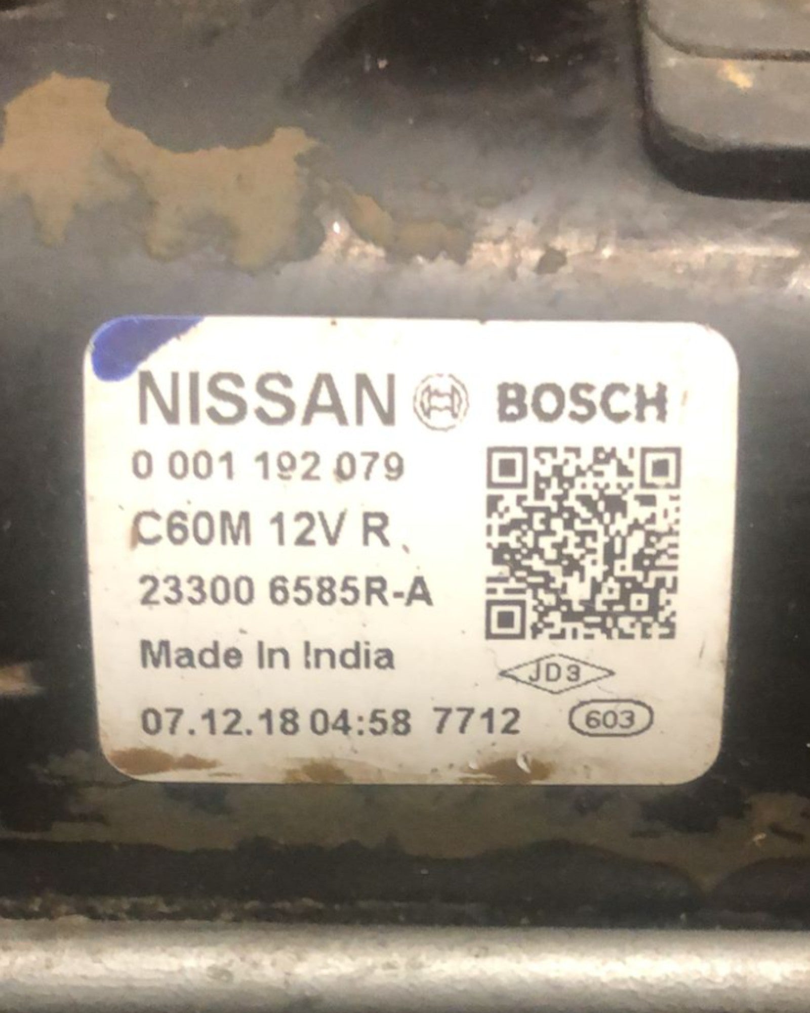 Motorino Avviamento Peugeot 207 1.4 Benzina (2006 > 2015) cod:75500178004 - F&P CRASH SRLS - Ricambi Usati
