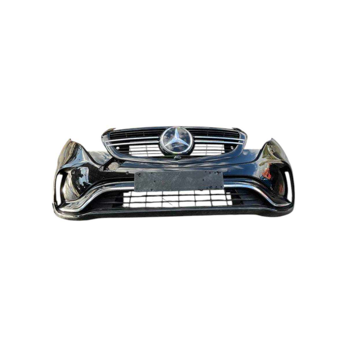 Black Front Bumper met Mercedes EQC Parking Sensors (2019-&gt;) Cod.A2938859500