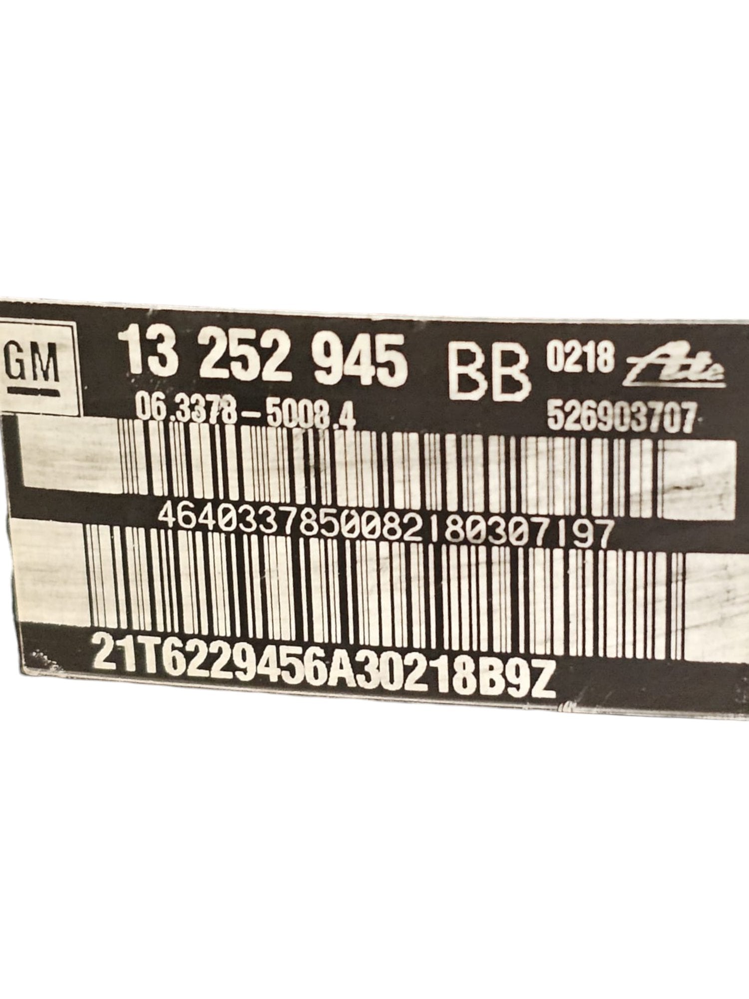 Pompa Servofreno Chevrolet Cruze 2.0 Diesel (2009 - 2023) Cod:13252945 - F&P CRASH SRLS - Ricambi Usati