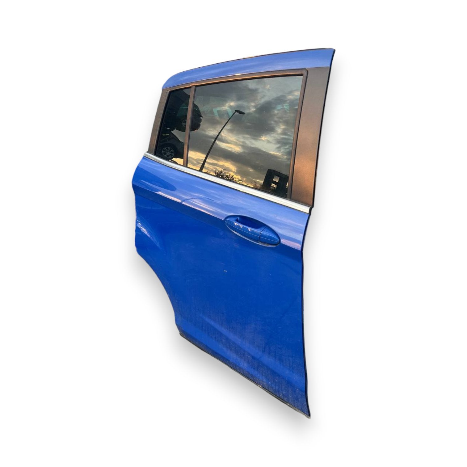 Porta / Portiera posteriore destra (dx) Ford B - Max (2012 al 2018) Blu - F&P CRASH SRLS - Ricambi Usati