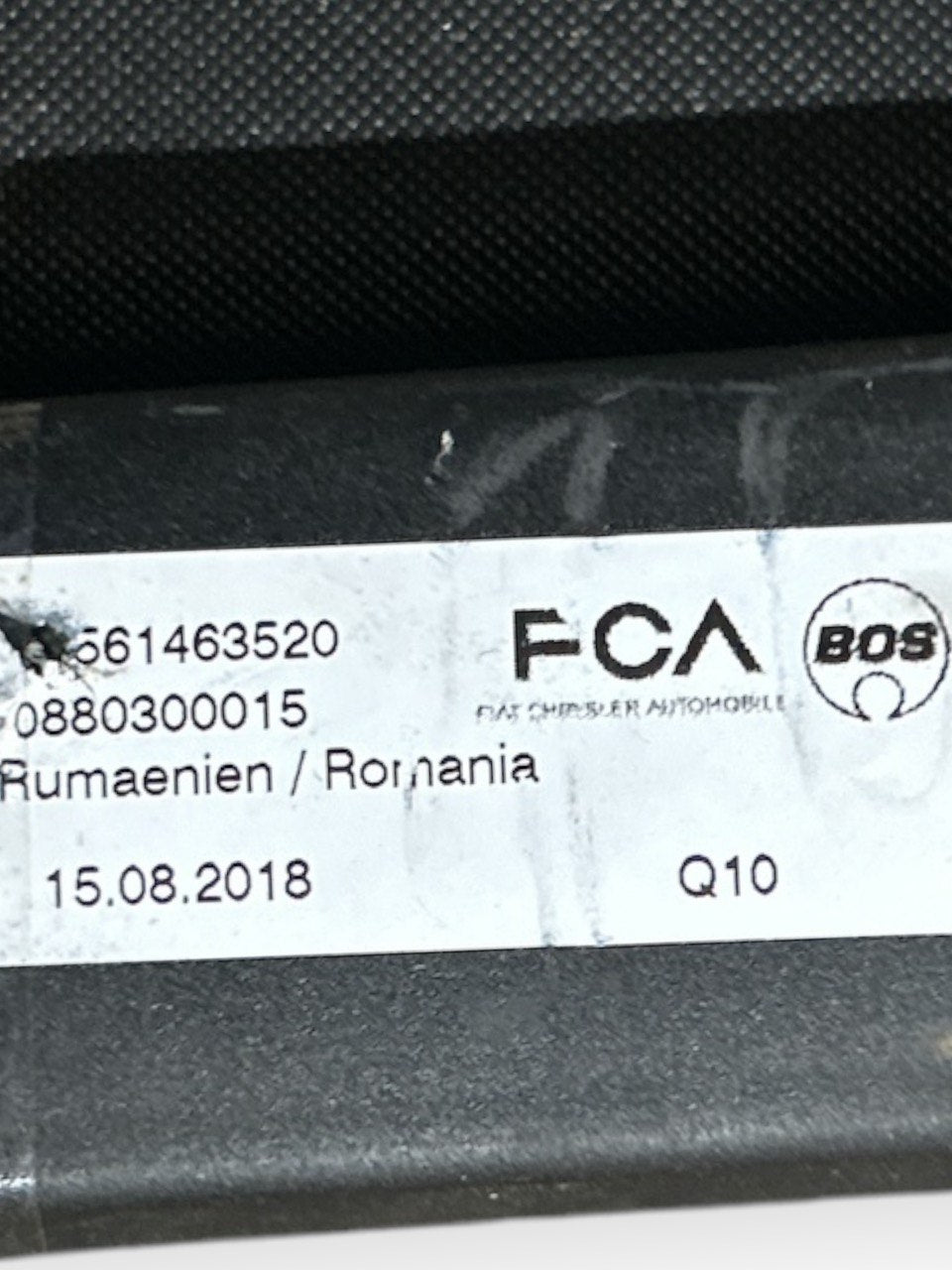 Ripiano / Cappelliera A Tendina Alfa Romeo Stelvio (2016 > ) cod.0880300015 - F&P CRASH SRLS - Ricambi Usati