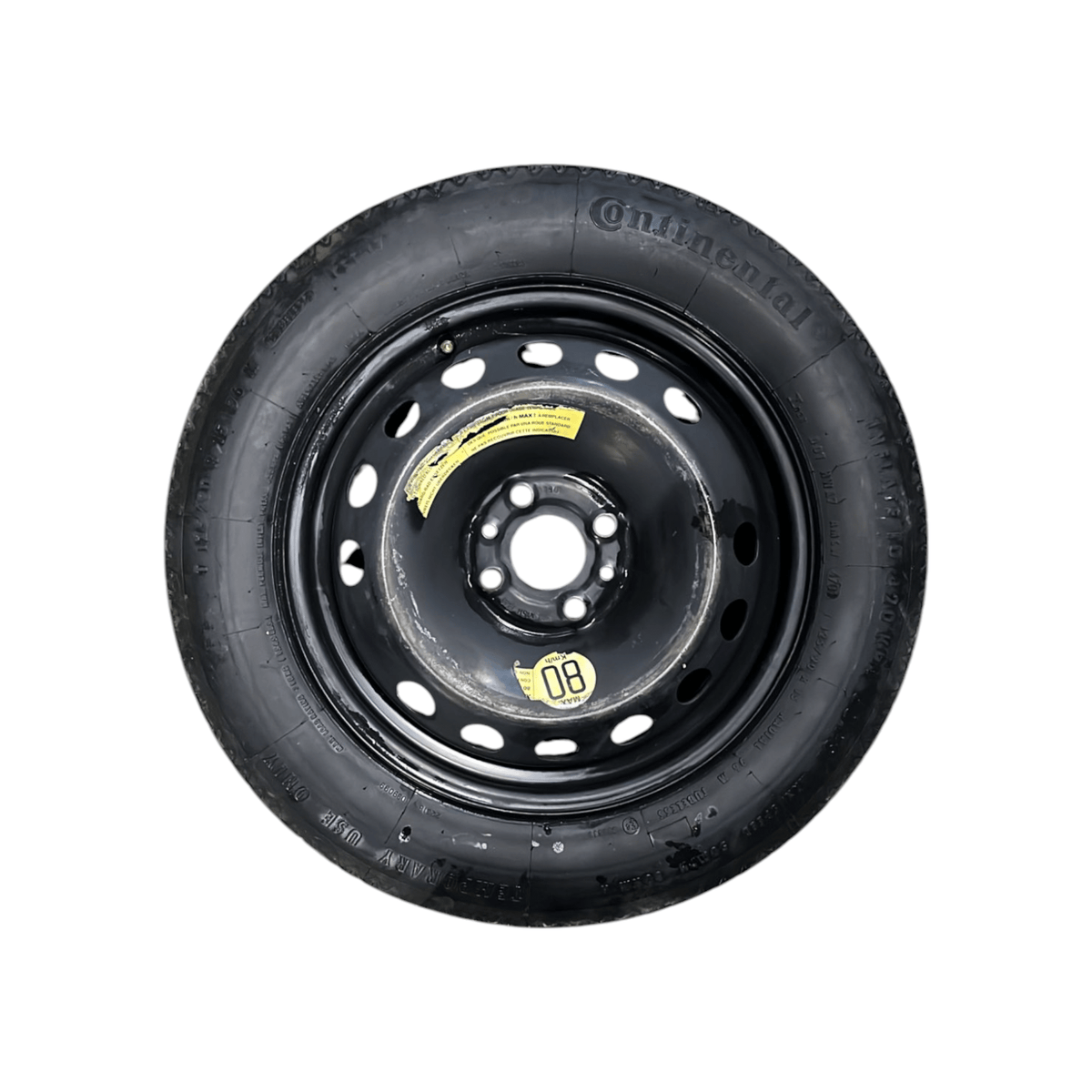 Ruota / ruotino di scorta nero raggio 15 Fiat Bravo II (2007 - 2014) cod.1010415 125 / 90 / R15 - F&amp;P CRASH SRLS - Ricambi Usati