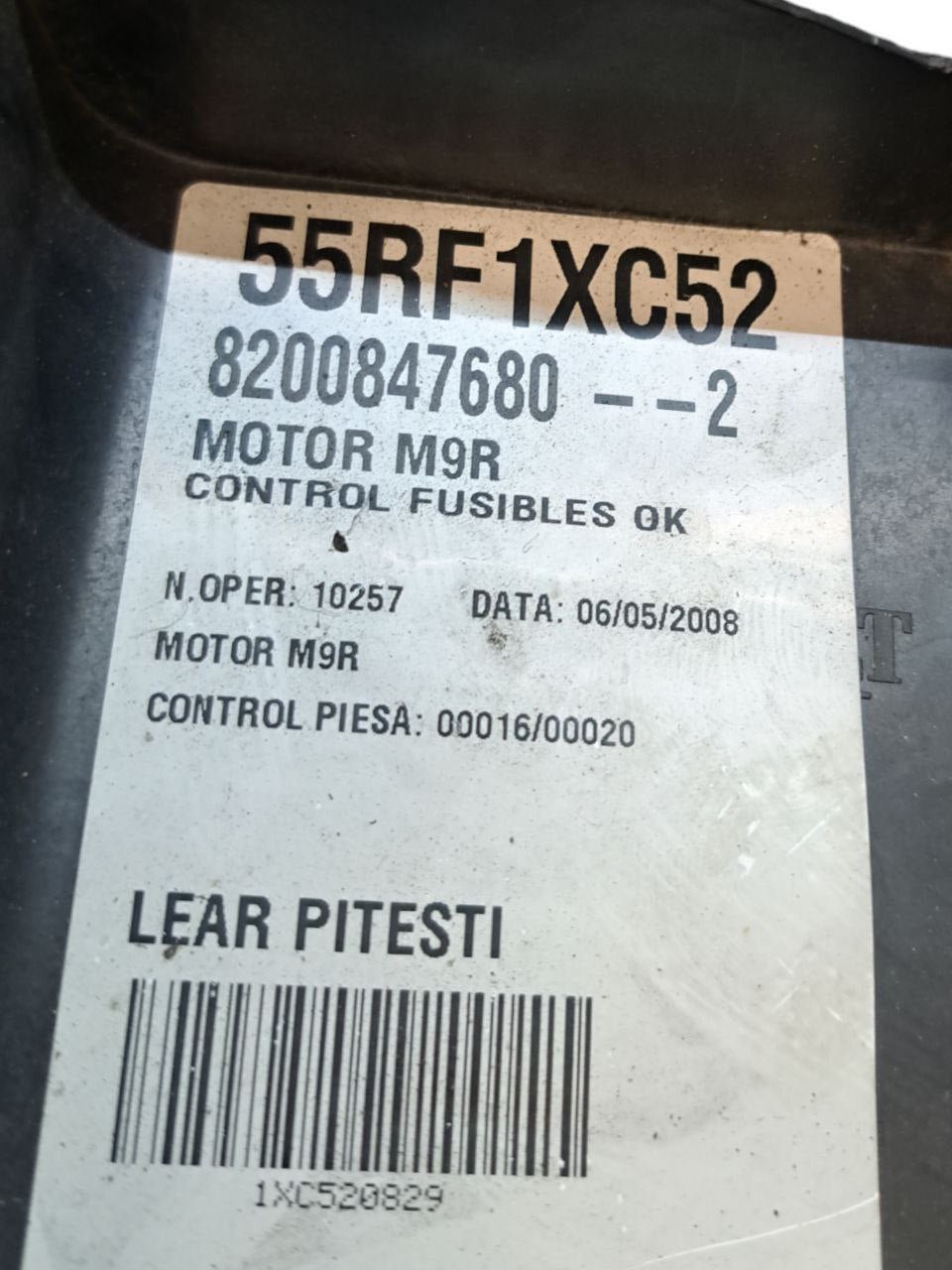Scatola Fusibili Centralina Portafusibili Renault Espace 2.0 Diesel (2008) COD:8200847680 - F&P CRASH SRLS - Ricambi Usati