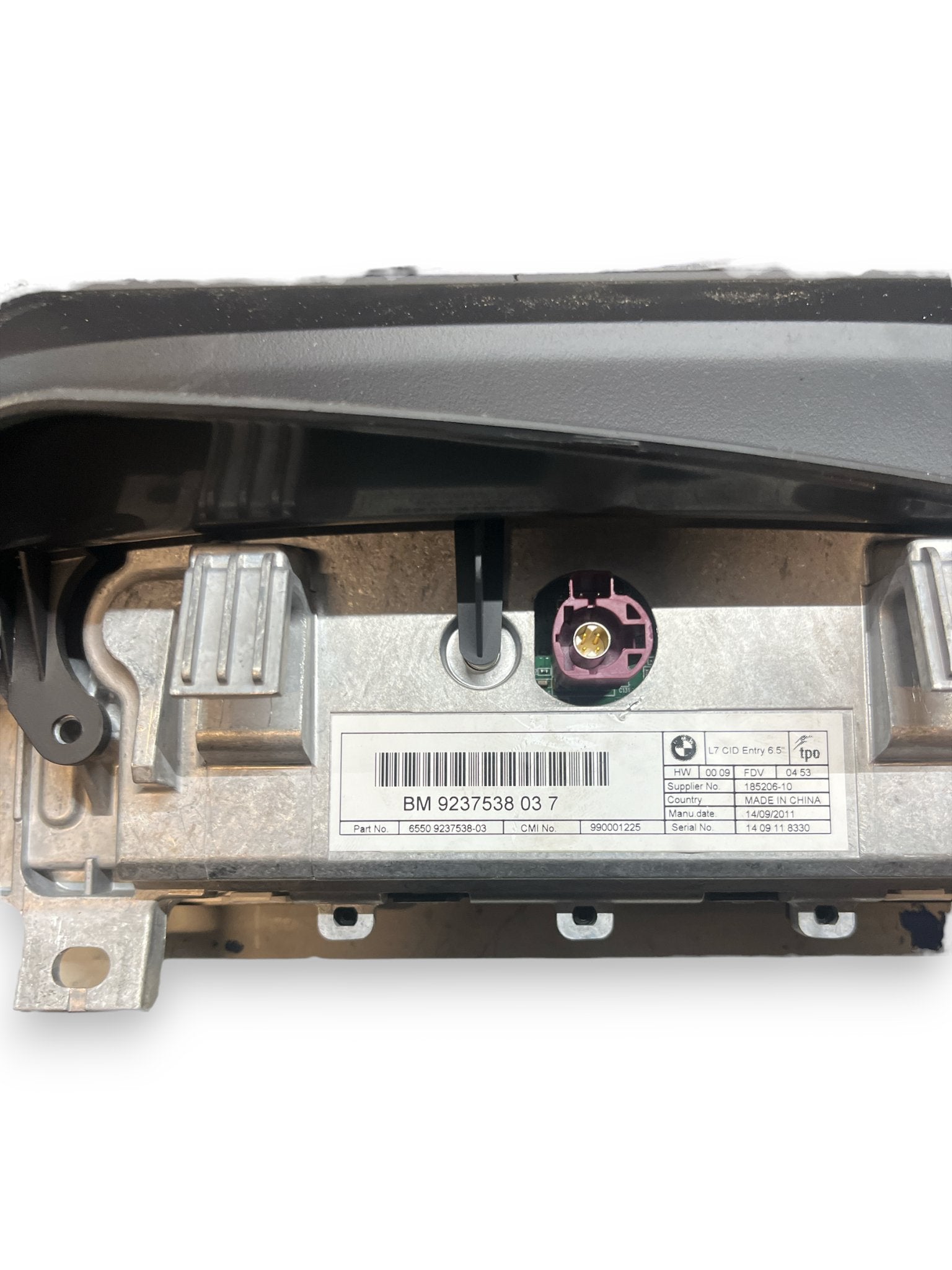 Schermo Display Multifunzione Autoradio Navigatore BMW Serie 1 ( F20 - 2011 ) cod : 9237538037 - F&P CRASH SRLS - Ricambi Usati