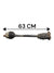 Semiasse Anteriore Sinistro Audi A6 C6 3.0 Diesel Cod:4F0407271J (2004 - 2011) Cambio Automatico - F&P CRASH SRLS - Ricambi Usati