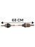 Semiasse Anteriore Sinistro Dacia Sandero II 1.5 Diesel Cod:391016613R (2012 - 2020) Cambio Manuale - F&P CRASH SRLS - Ricambi Usati