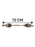 Semiasse Anteriore Sinistro Kia Stonic 1.2 Benzina Cod:49500H8050 (2017 - >) Cambio Manuale - F&P CRASH SRLS - Ricambi Usati