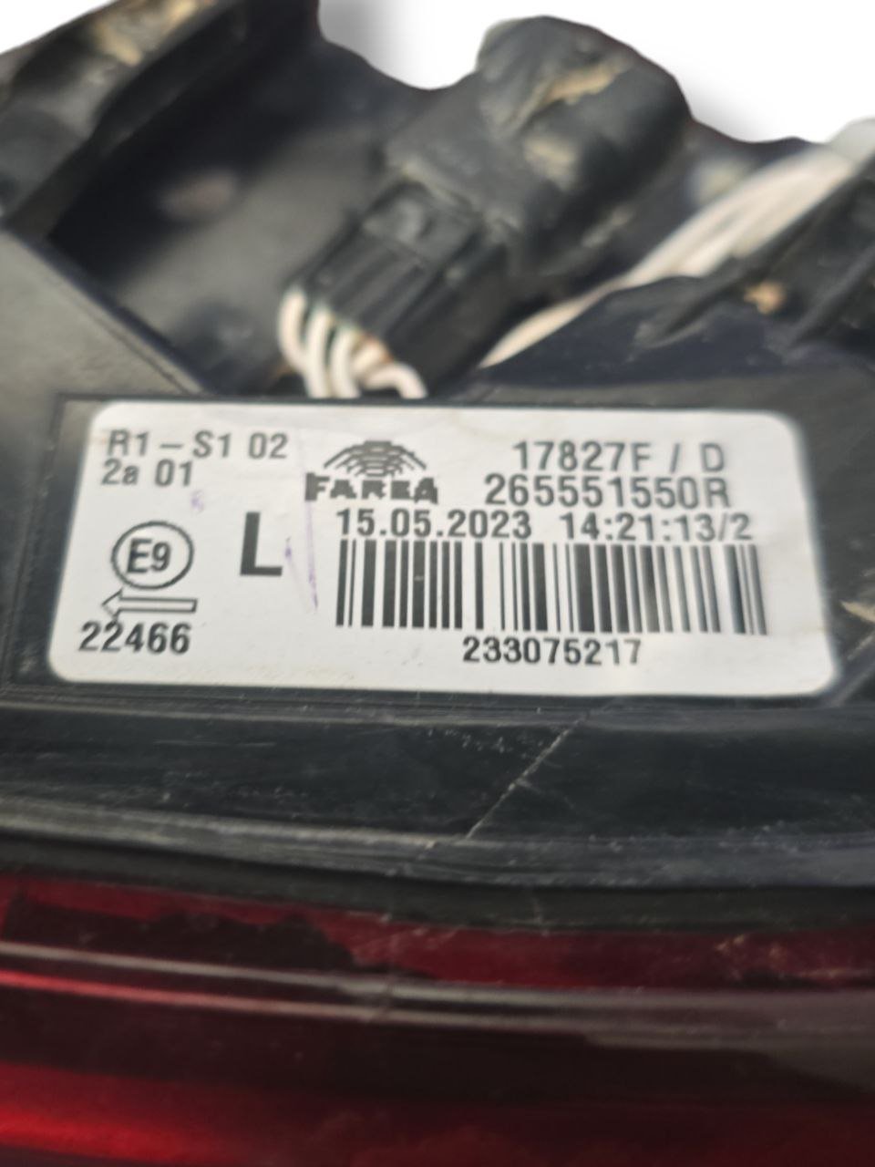 Stop / Fanale Posteriore Esterno Sinistro Renault Clio V (2019>) Cod : 265551550R - F&P CRASH SRLS - Ricambi Usati