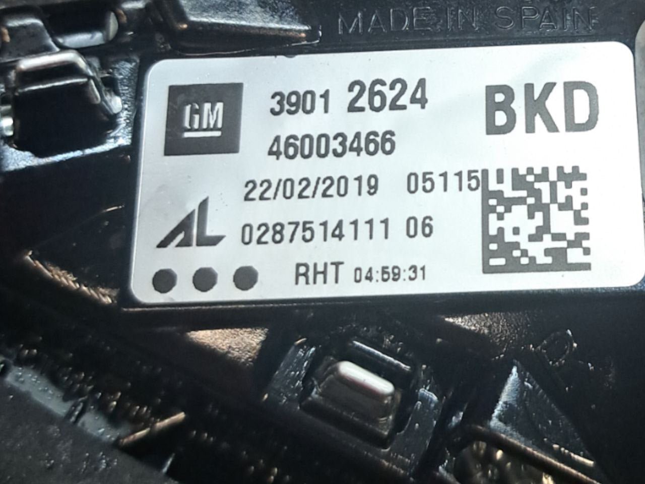 Stop Fanale Posteriore interno destro dx alogeno Opel Corsa E 5 porte (2015>) COD:3901 - 2624 - F&P CRASH SRLS - Ricambi Usati