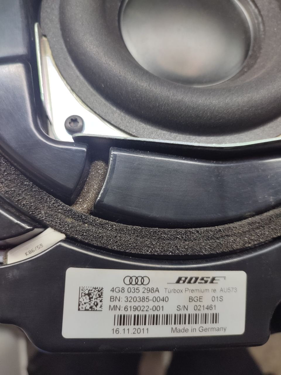 Subwoofer cassa altoparlante anteriore destra Audi A7 ( 4g ) cod 4g8035298a - F&P CRASH SRLS - Ricambi Usati