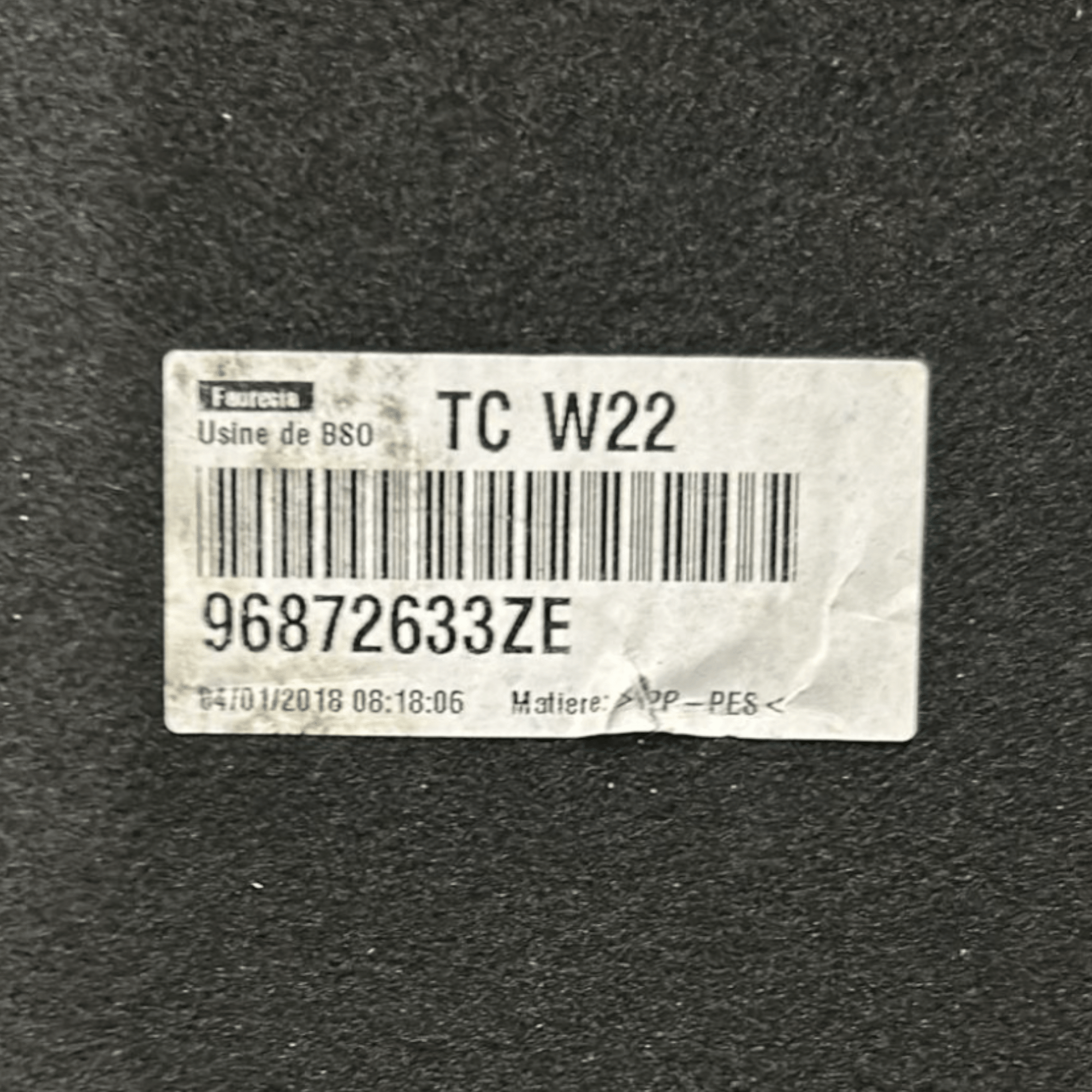 Tappeto / Ripiano bagagliaio Peugeot 508 SW cod:96872633ZE (2010 > 2018) - F&P CRASH SRLS - Ricambi Usati