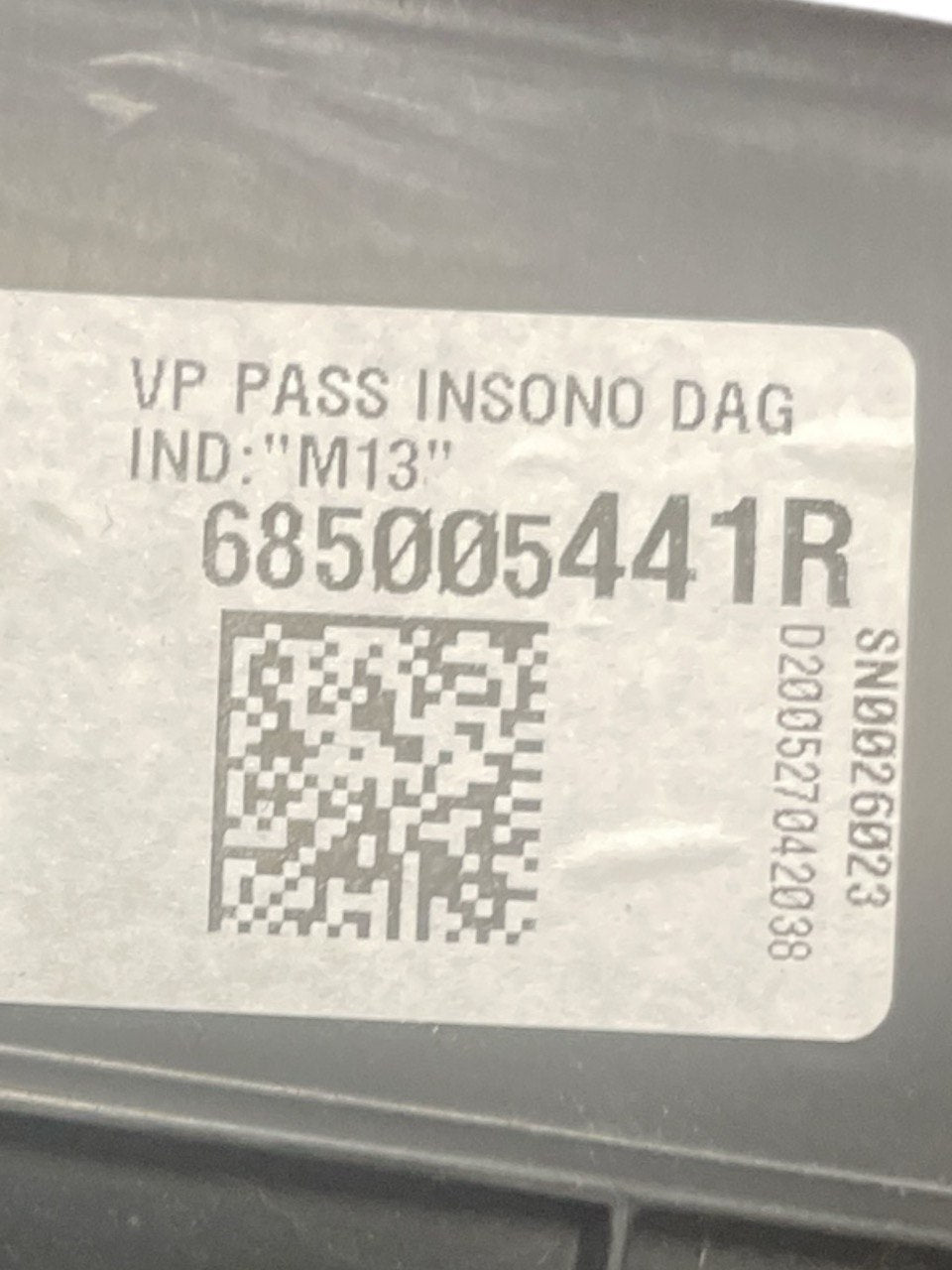 Vano Porta Oggetti Renault Captur II (2019>) cod:685005441r - F&P CRASH SRLS - Ricambi Usati